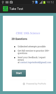 Free CBSE X Science APK for Android
