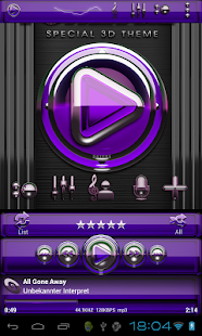 How to download Poweramp skin Purple Glas luxe patch 3.02 apk for android