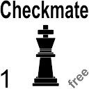 Checkmate chess puzzles 1 mobile app icon