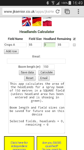 Field Headland Calculator