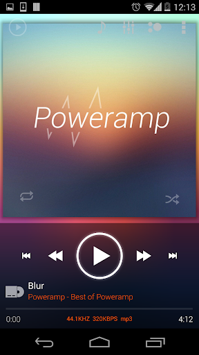 【免費音樂App】Poweramp skin KK/ICS/JB Orange-APP點子