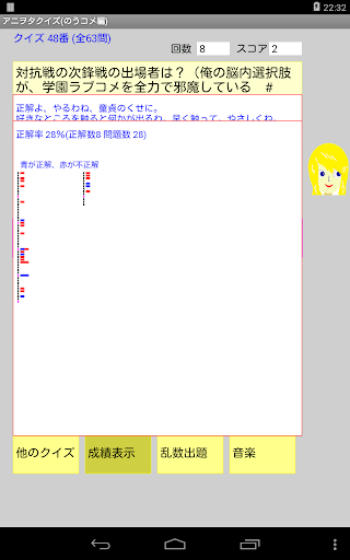 【免費益智App】アニヲタクイズ(のうコメ編)-APP點子