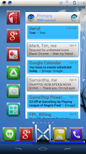 KRUSHED BLUE CM11 THEMECHOOSER - screenshot thumbnail