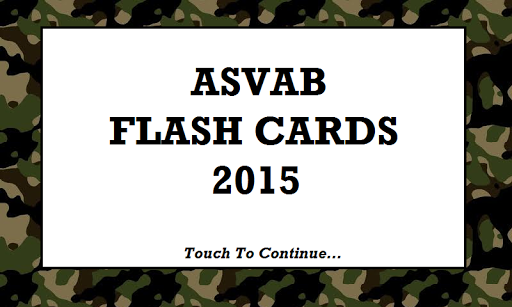 Free ASVAB Flash Cards 2015