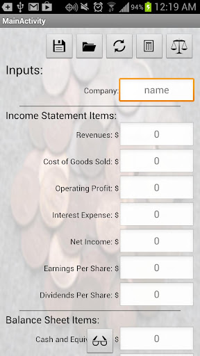 Just Ratios Financial Ratios