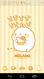 Molang Donut Yellow Atom theme poster 2