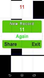 Tap black not white tile free poster 4