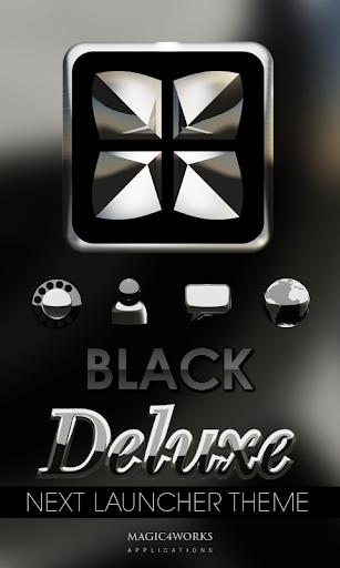 Next Launcher Theme Black D