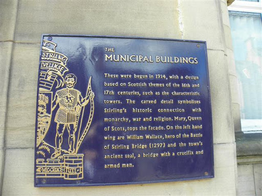 Plaque on the Municipal Building