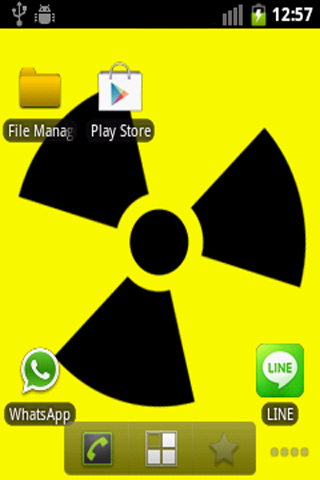 Nuclear Symbol Live Wallpaper