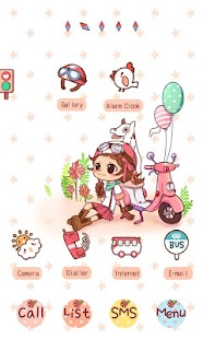 CUKI Theme Cute Scooter