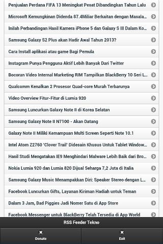 RSS Tekno Reader