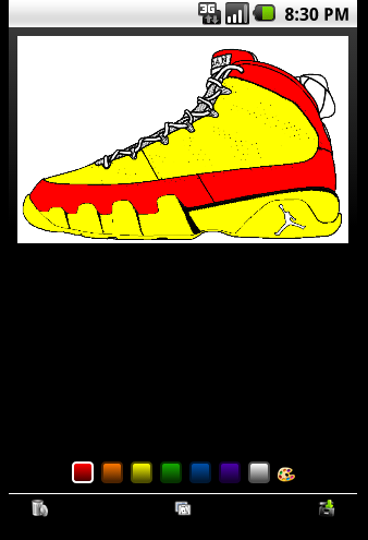 Air Jordan coloring book Screen 2