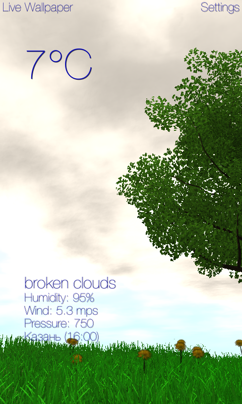 Nature Live Weather 3D PRO Screen 1