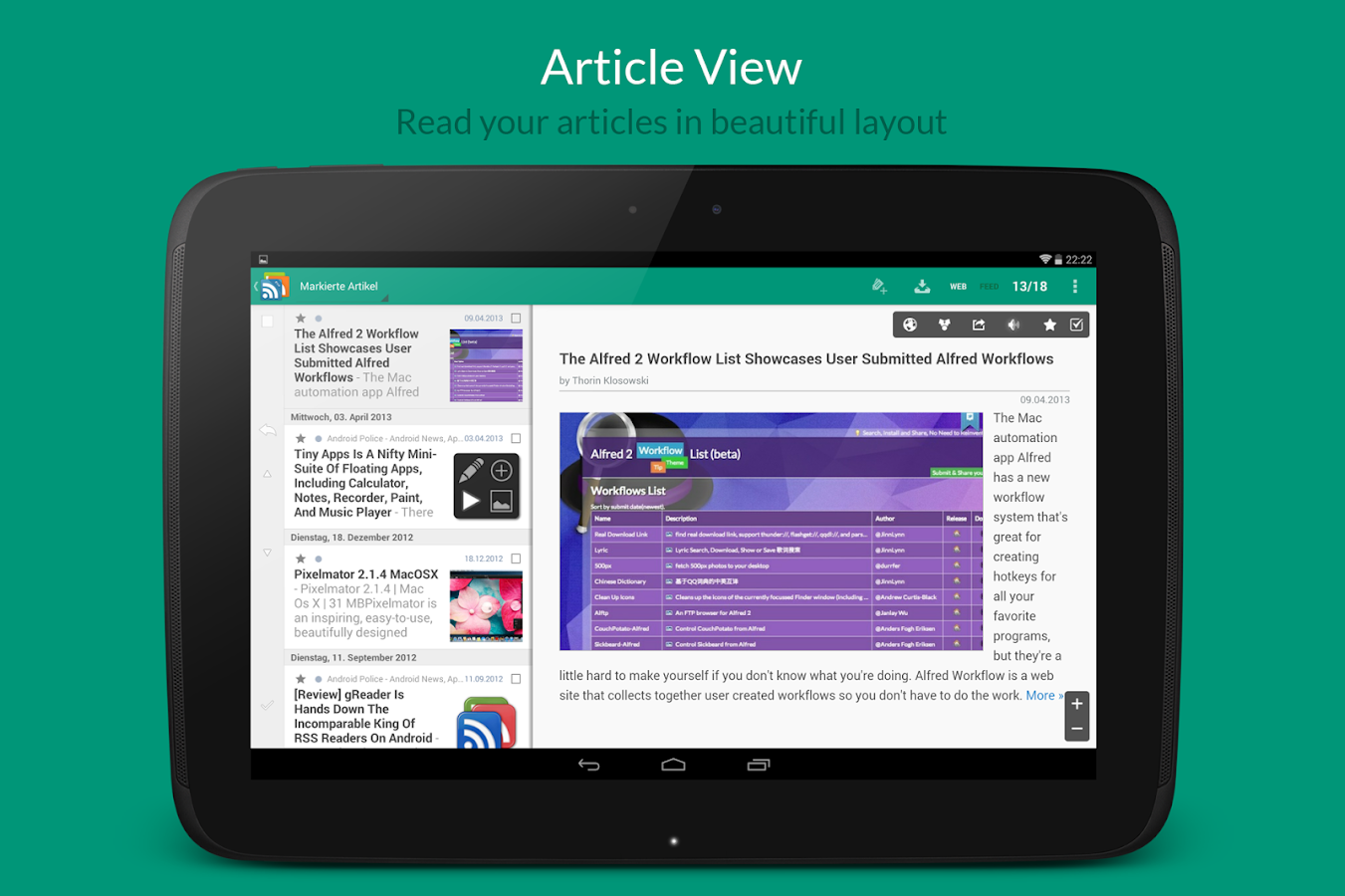 gReader Pro | Feedly | News - screenshot