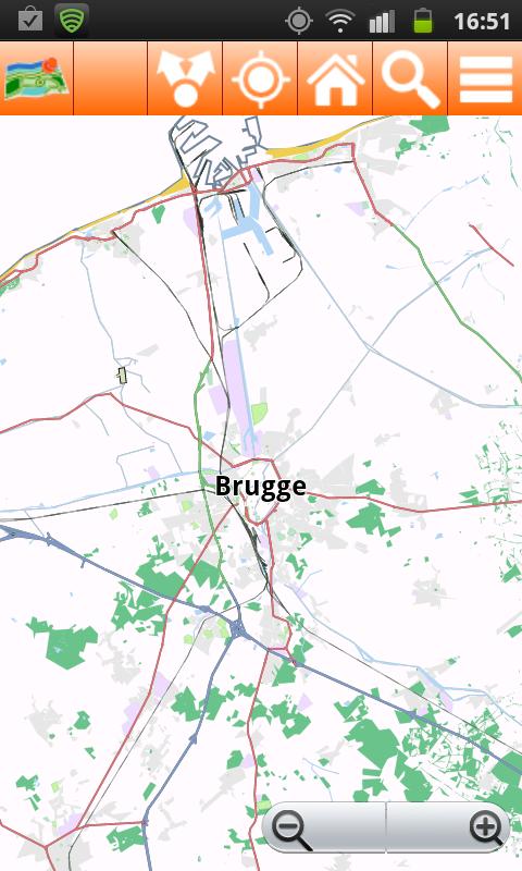 Brugge Offline mappa Map Screen 3