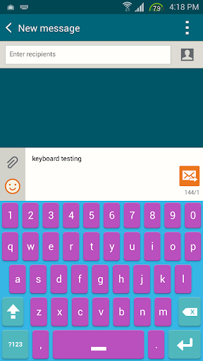 Purple SMART KEYBOARD Skin