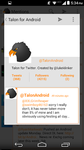 Orange White Theme for Talon