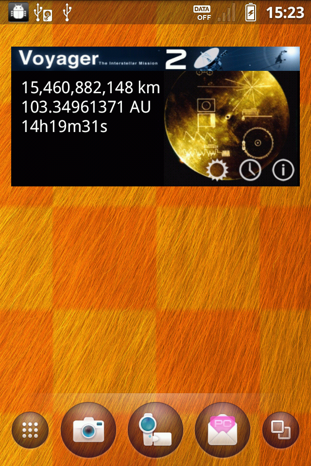 Voyagers Widget Screen 2