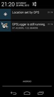 GPS Logger for Android - screenshot thumbnail