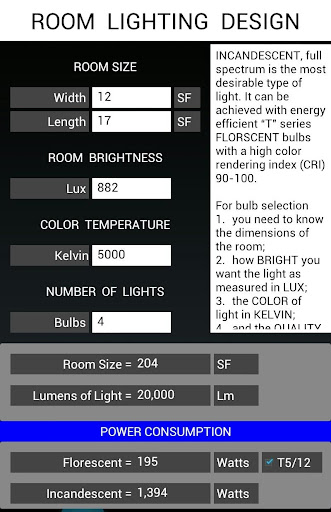 Room Lighting Design