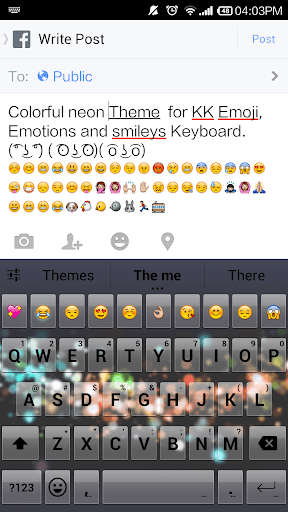 Color Neon Emoji Keyboard