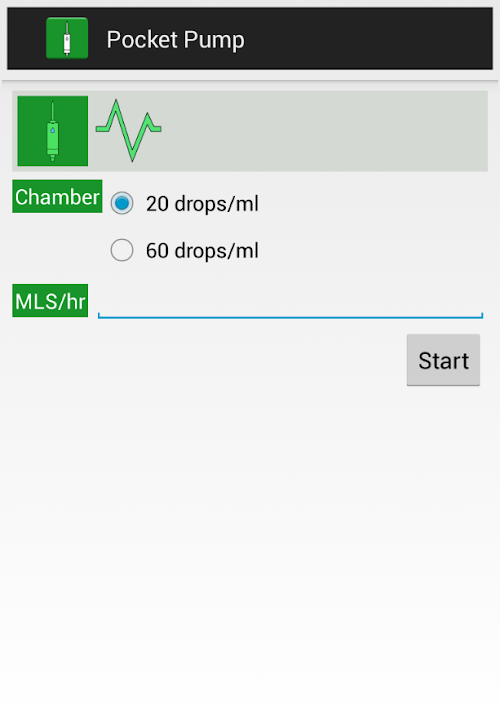 Android application Pocket Pump screenshort