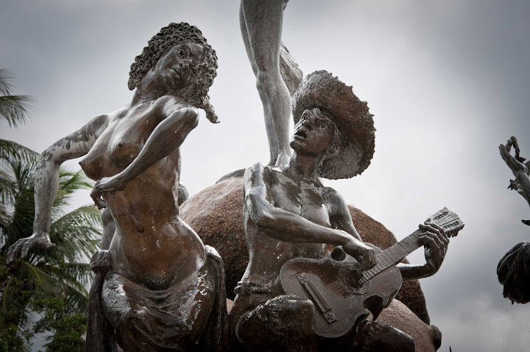 This bronze fountain "Raíces" (for "Roots") in Old San Juan celebrates Puerto Rico’s rich cultural diversity and historical heritage.