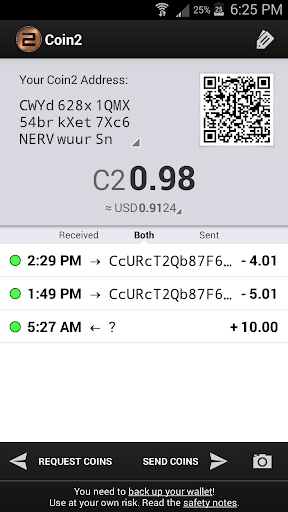 Coin2 Wallet Beta