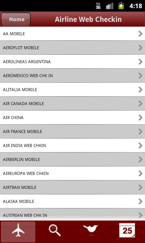 Airline Checkin Screen 3