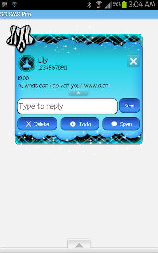 【免費個人化App】GO SMS - Zebra Star Skies 5-APP點子