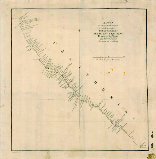 Mapa de Sebastián Vizcaíno