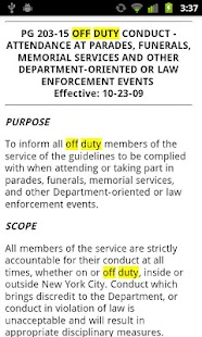 2013 NYPD Patrol Guide Screen 3