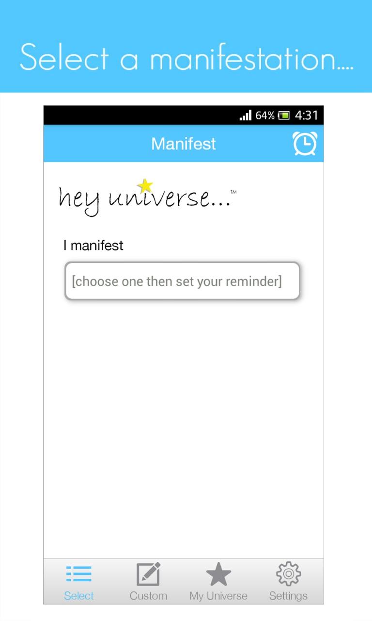 hey universe... Screen 2