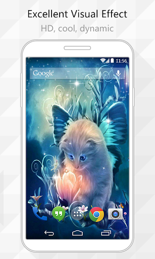 Butterfly Cat Live Wallpaper