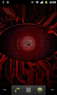 Lastest Black Droid Eye Live Wallpaper APK for PC