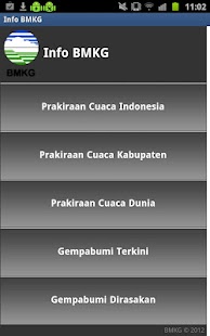 Info Gempa dan Cuaca - screenshot thumbnail