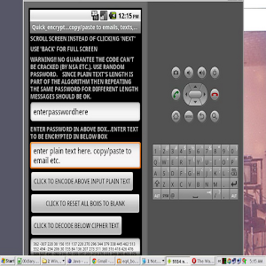 QUICK ENCRYPT for emails, etc. 1.0