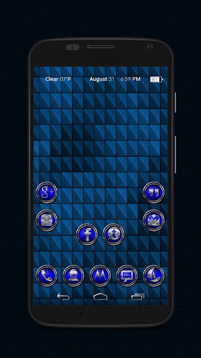 【免費個人化App】CR Blue  Icon Pack-APP點子