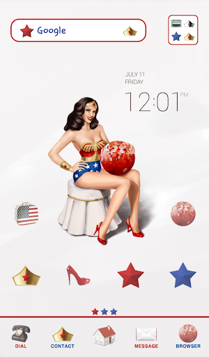 pinup wonder woman dodol theme