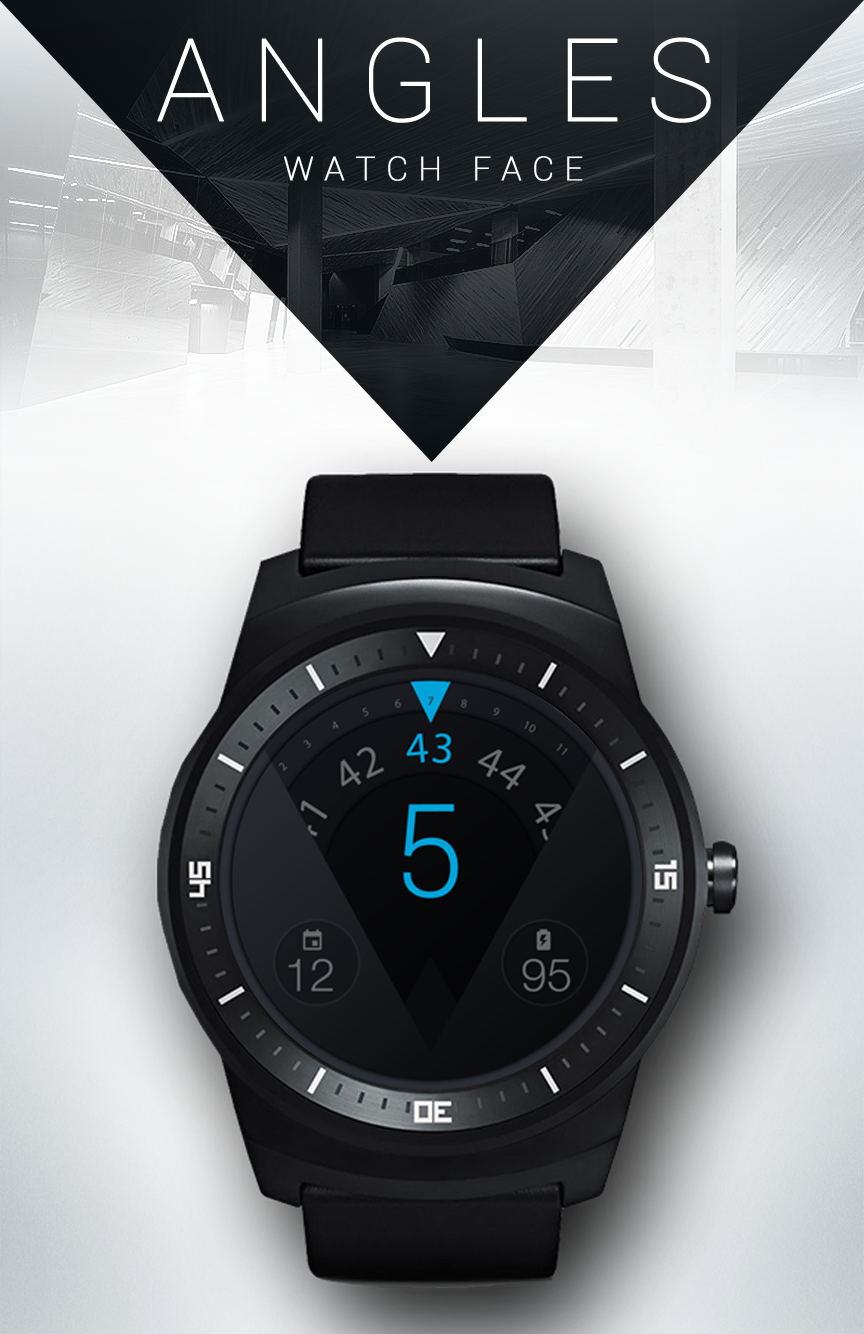 Android application Angles Watch Face screenshort