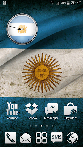 Argentina Analog Clock Widget