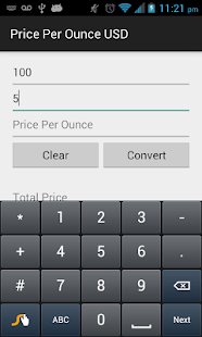 Price Per Ounce USD Screenshots 1