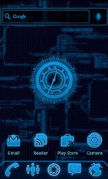 Blueprint Tech Clock Widget poster 1