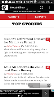MMA News Screen 3