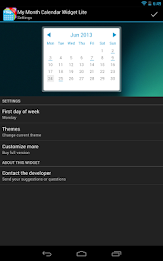 My Month Calendar Widget Lite poster 11