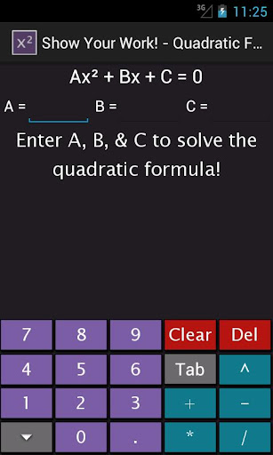 Quadratic Equation Solver