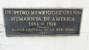 Placa En Memoria De Pedro Henríquez Ureña
