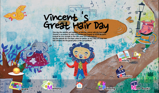 【免費教育App】Vincent 's Great Hair Day-APP點子