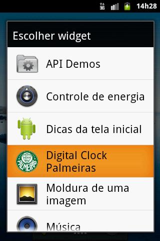 Digital Clock Palmeiras Screen 3